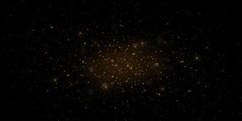 
Space background with realistic stardust and shining flares. - obrazy, fototapety, plakaty