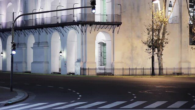 Cabildo Of Buenos Aires, Former Government House at Night, Buenos Aires, Argentina.