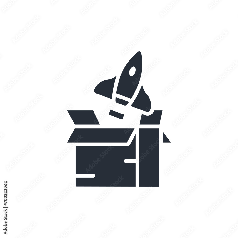 Poster startup icon. vector.editable stroke.linear style sign for use web design,logo.symbol illustration.