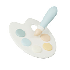 3D icon painting palette