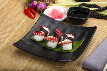 Japanese cuisine - sushi with octopus