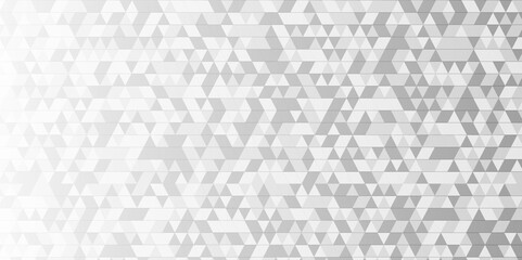 Abstract gray and white chain rough triangular low polygon backdrop background. Abstract geometric pattern gray and white Polygon Mosaic triangle Background, business and corporate background.