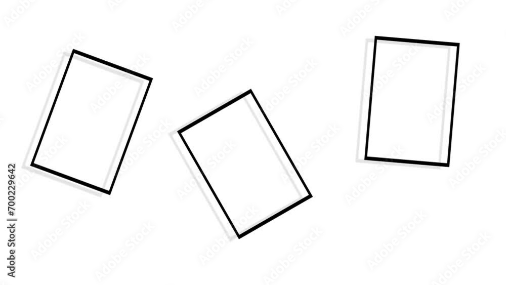 Poster video motion graphics intro footage background animated squares, white background, abstract