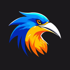 Fototapeta premium Bird Head Logo unique Creative Design