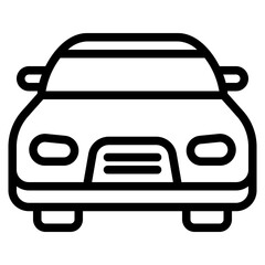  car, automobile, vehicle, transportation, Transport Outline Icon