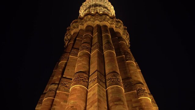Qutab Minar located in New Delhi India, also known as Qutb or Qutub Minar, UNESCO world heritage sites