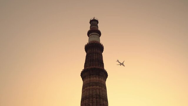 Qutab Minar located in New Delhi India, also known as Qutb or Qutub Minar, UNESCO world heritage sites