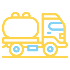  tank truck, oil tank, fuel truck, truck, vehicle, transportation Outline Icon