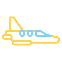  private jet, airplane, private transport, aircraft, vehicle, transportation Outline Icon