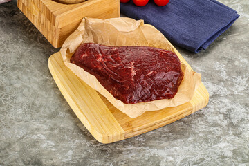 Raw beef shouler for cooking