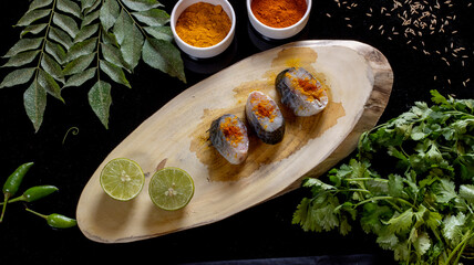 fish is preparing to be cooked