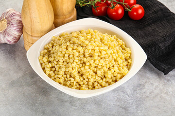 Organic wheat pasta - boiled ptitim