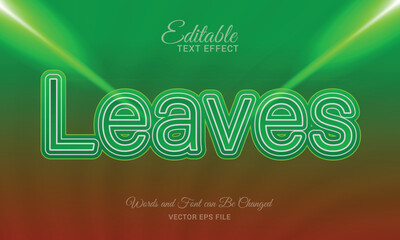 Editable Text Effect, Vector file template design