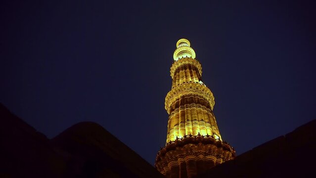 Qutab Minar located in New Delhi India, also known as Qutb or Qutub Minar, UNESCO world heritage sites