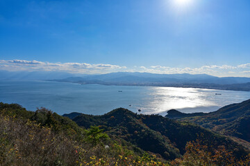 亀老山展望公園からの瀬戸内海の眺望／愛媛県今治市