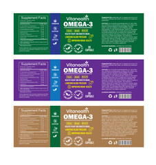 Supplement label design, label design