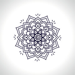 Fototapeta premium circle ornament floral pattern decorative flowers