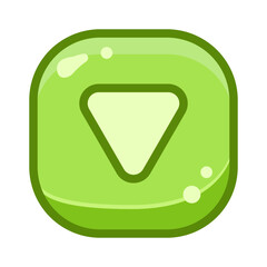 Cute Bubble Caret Down Game Icon