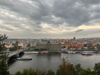 Fototapeta premium Prage roof view