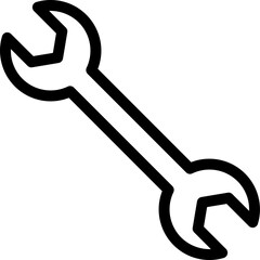 Image of Wrench Icon - obrazy, fototapety, plakaty