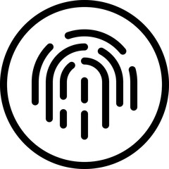Fingerprint Icon Vector