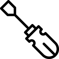 Icon of screwdriver. Suitable use for design elements, user interfaces, websites, infographics and more