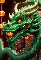 Fototapeta premium Beautiful fantasy dragon. Year of the Dragon according to the eastern horoscope
