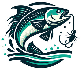fishing logo for a fishing team