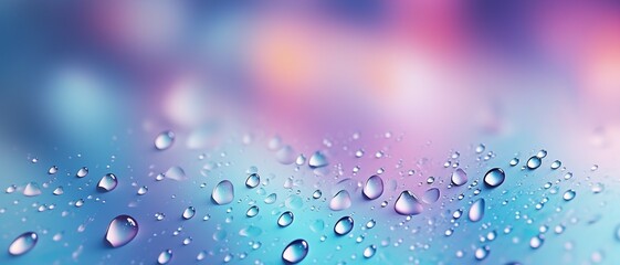 Soft Raindrop Ripples texture background ,a blurry background inspired by raindrops gently hitting a surface, can be used for for website design backgrounds, website banners, and sliders.
 - obrazy, fototapety, plakaty