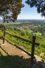 Beautiful landscape of the Montevecchia hill (Italy)  - 700250424