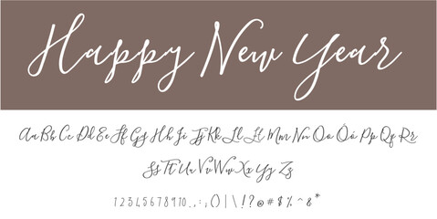 alphabet letters font set. typography font with trendy letters thin, bold, uppercase, lowercase and numbers. vector illustration.