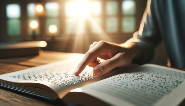 Touching the Words: A Journey Through Braille in Sunlight