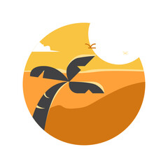 Beach Summer Illustration Vector Isolated