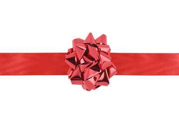 Lazo rojo y cinta roja para envoltorios de regalos