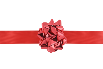 Lazo rojo y cinta roja para envoltorios de regalos