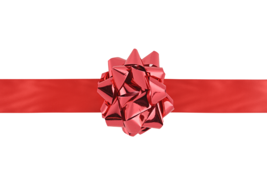 Lazo rojo y cinta roja para envoltorios de regalos