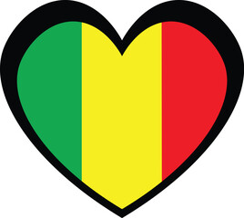 Fototapeta premium Mali Heart Icon