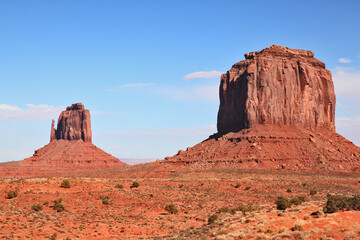 Fototapeta premium Red Desert- Navajo Reservation during the summer
