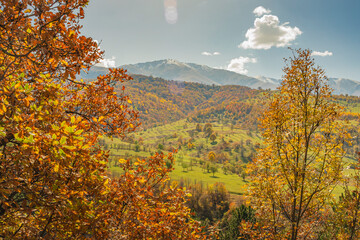 Autumn landscape in the Armenian mountains