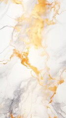 a white and orange marble