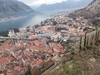 view of the city of kotor country