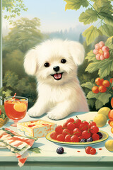 lovely puppy, furry, Generative AI , 생성형, 인공지능