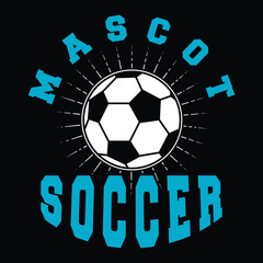 Mascot Soccer Design Vector Template Shirt, backround, Soccer t shirt Design Vector