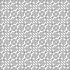 Abstract shapes.Abstract patterns from lines.White wallpaper. Vector graphics for design, textile, decoration, cover, wallpaper, web background, wrapping paper, fabric, packaging.Repeating pattern.