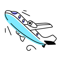Aircraft Doodle Icon