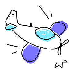 Aviation Doodle Icon