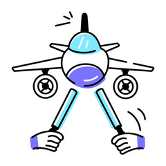 Aviation Doodle Icon
