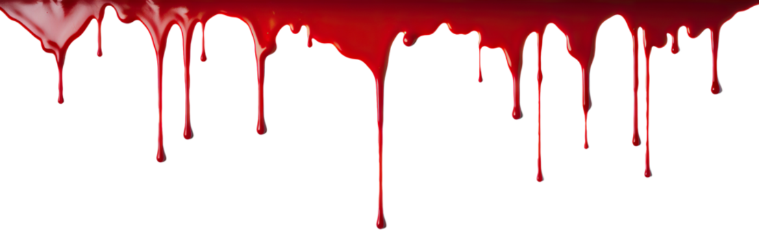 Blood dripping cut out