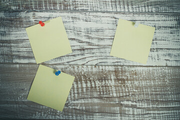 Push pin with notes