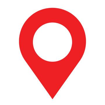 map pin vector logo template, locator icon